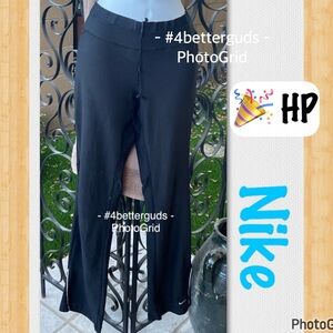 NikeFIT DRY Athletic Fitness Pant Elastic Waist Black Size M (8-10)